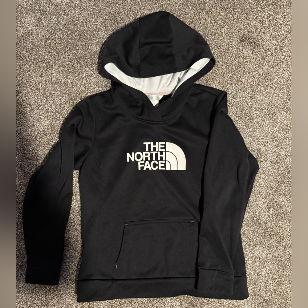 The North Face Black and White Logo Hoodie